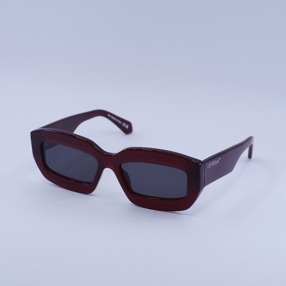 🕶️New Off-White OERI138 CHARLOTTE 2807 Sunglasses - Burgundy Frame, Grey Lenses - Picture 1 of 11